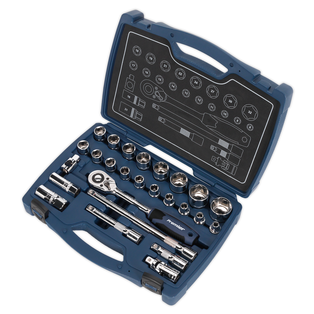 Premier Socket Set 1/2"Sq Drive 26pc