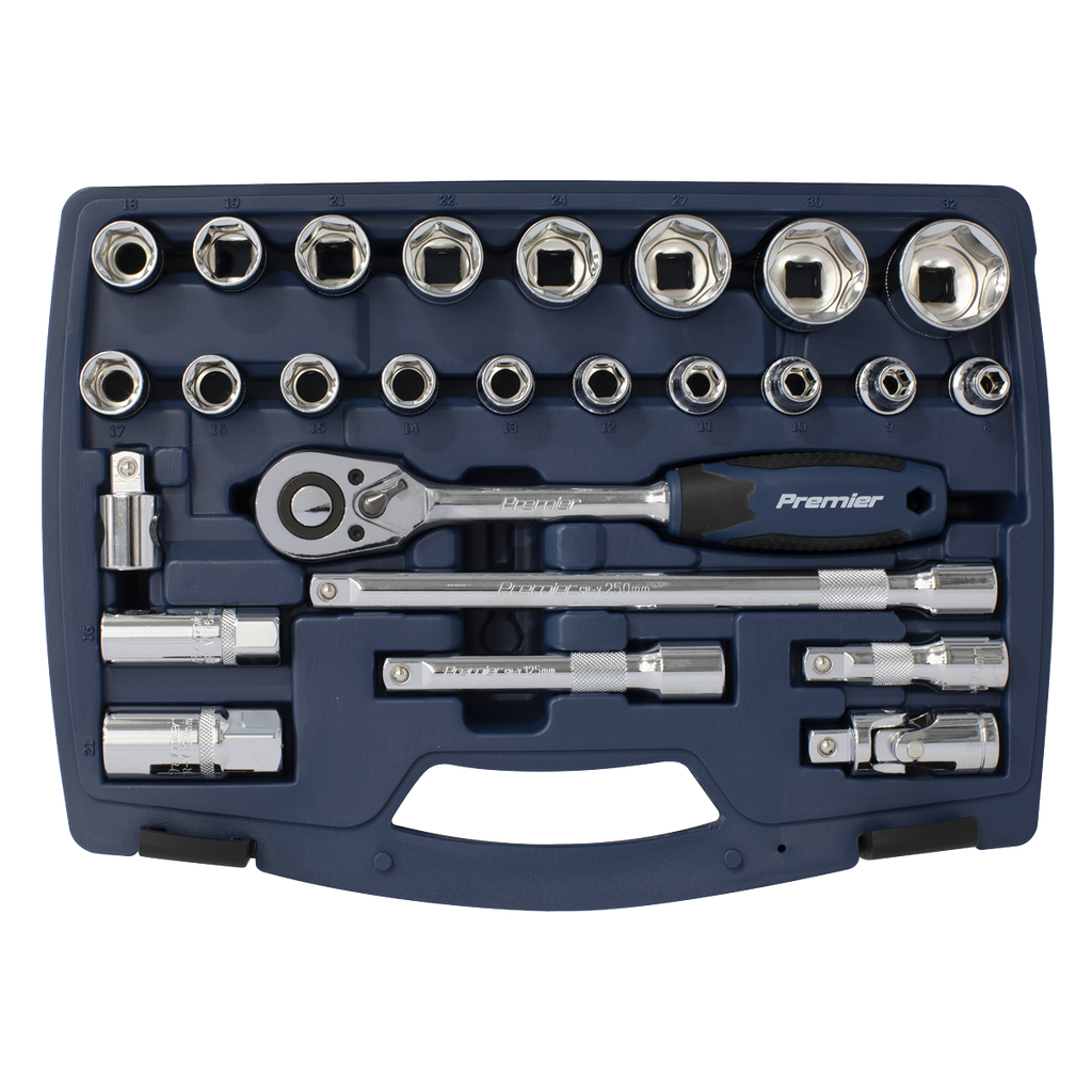 Premier Socket Set 1/2"Sq Drive 26pc