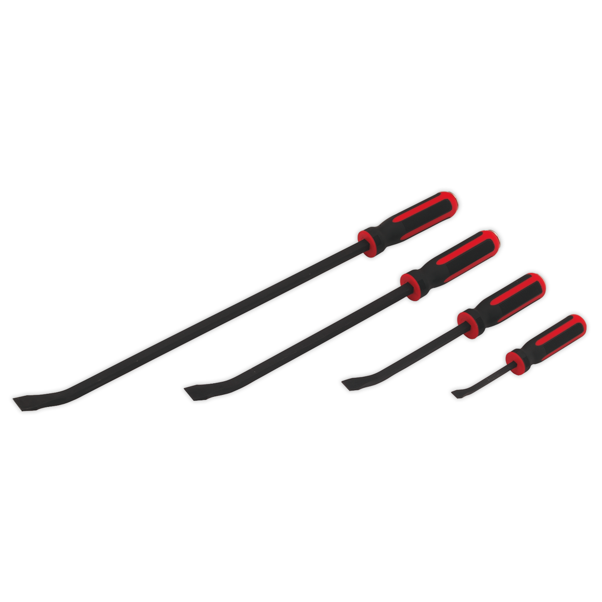 Premier Heavy-Duty Angled Pry Bar Set with Hammer Cap 4pc
