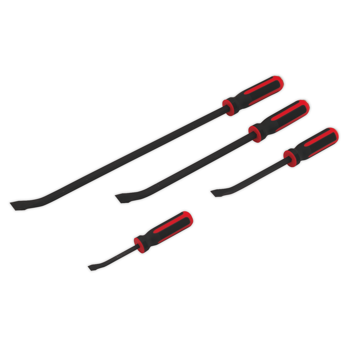 Premier Heavy-Duty Angled Pry Bar Set with Hammer Cap 4pc