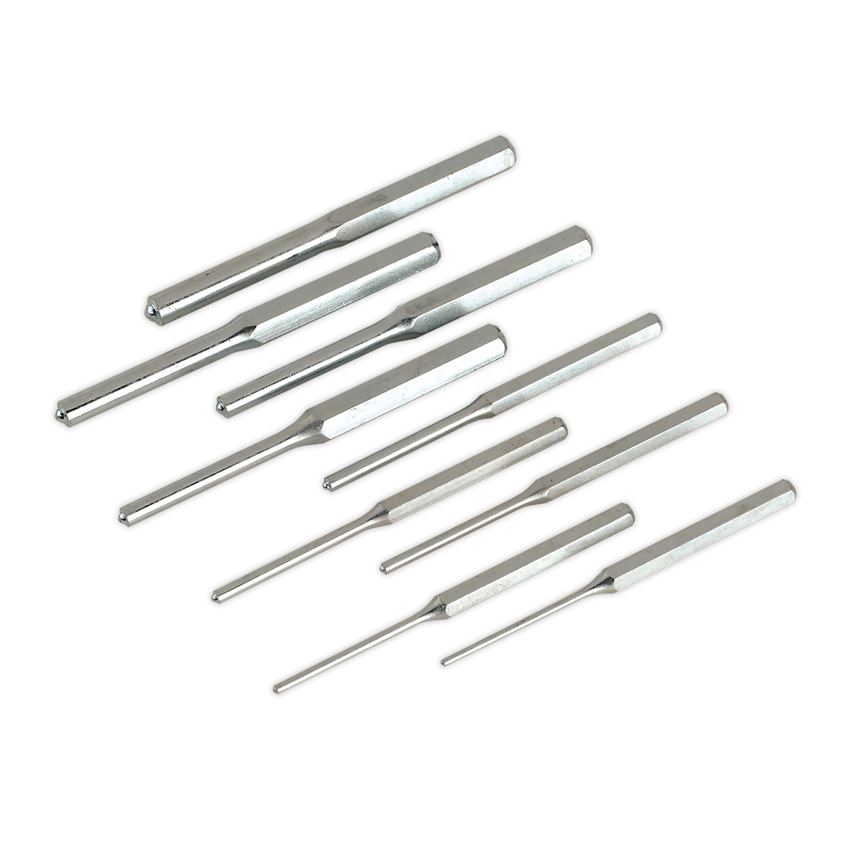 Premier Imperial Roll Pin Punch Set 1/8-1/2" 9pc