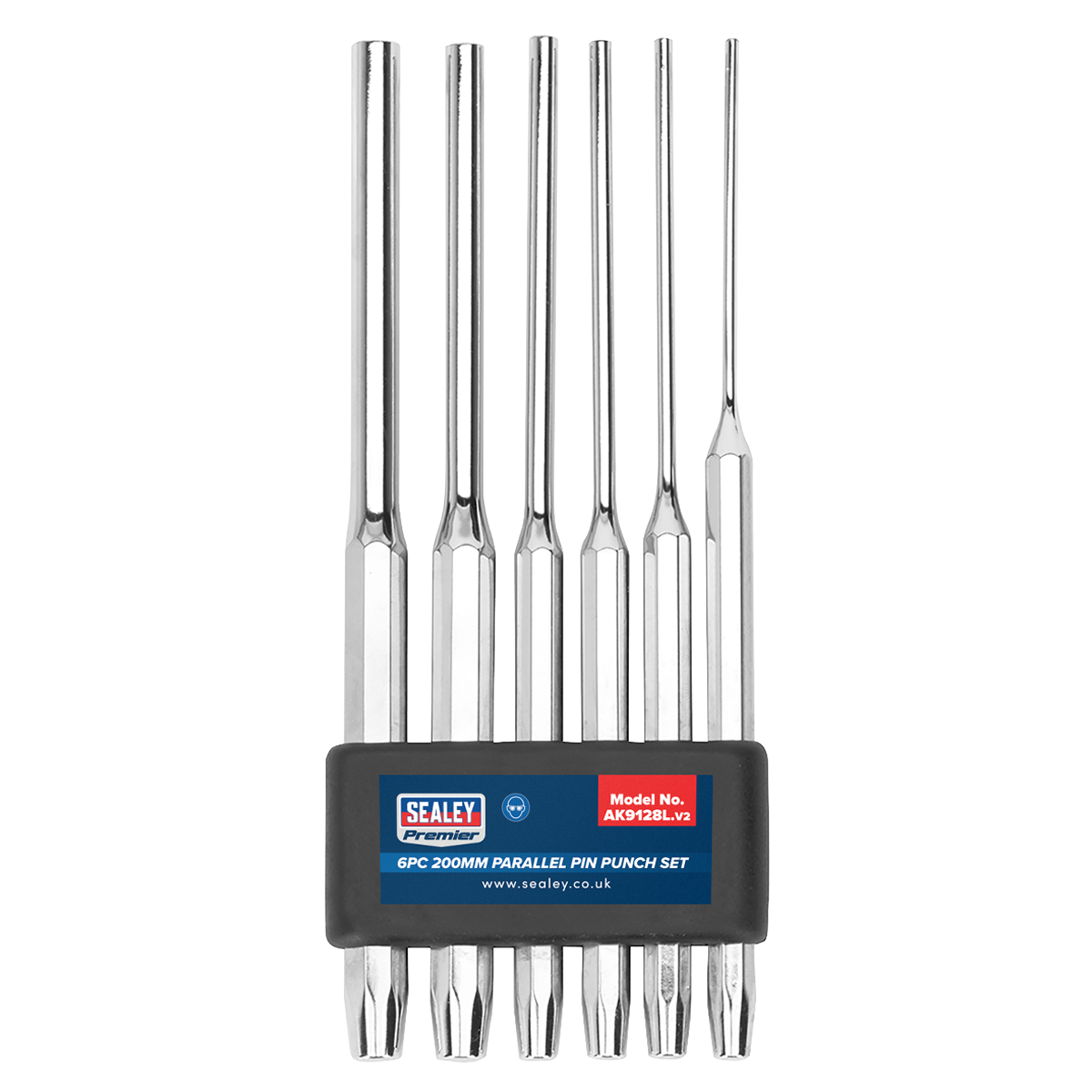 Premier Long Parallel Pin Punch Set 6pc