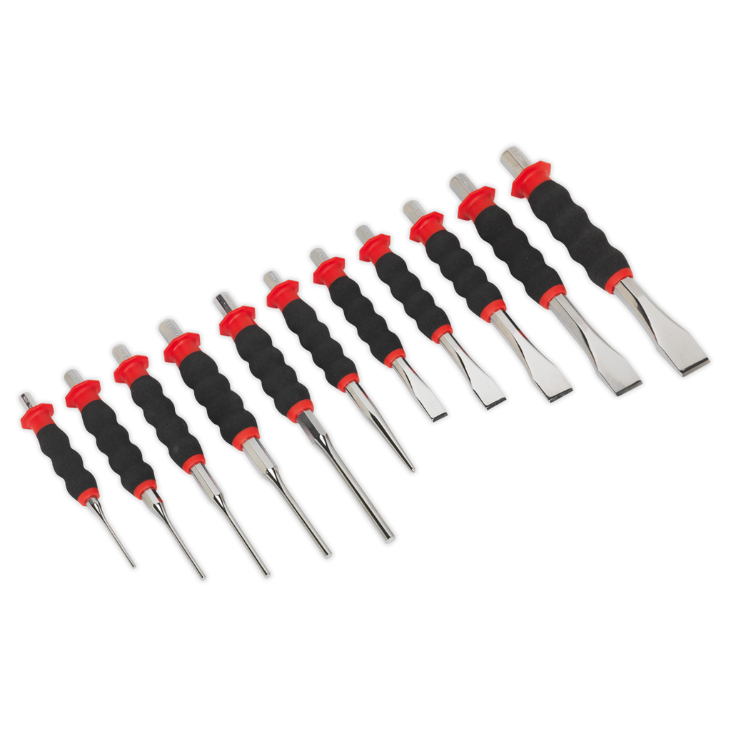 Premier Sheathed Punch & Chisel Set 11pc