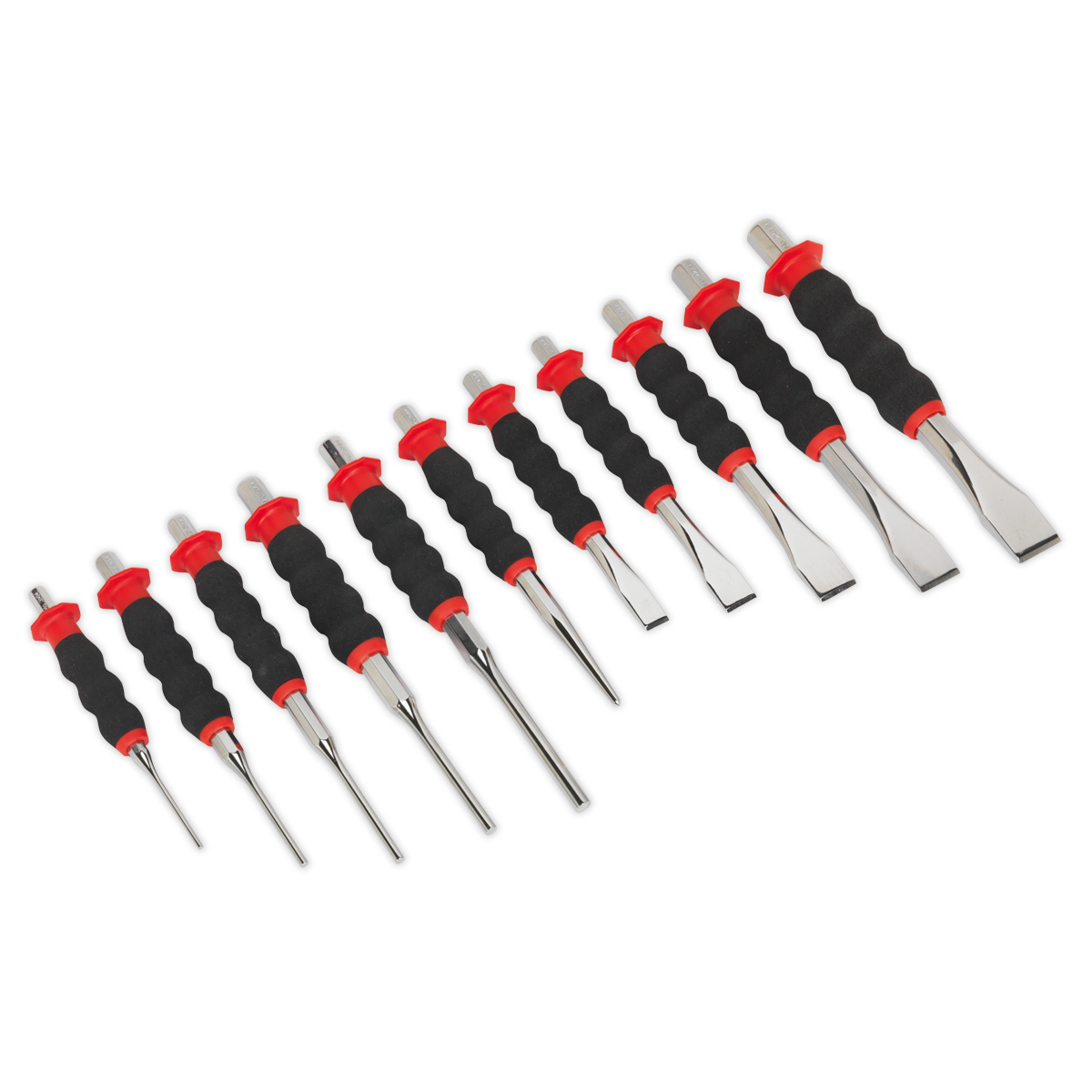 Premier Sheathed Punch & Chisel Set 11pc