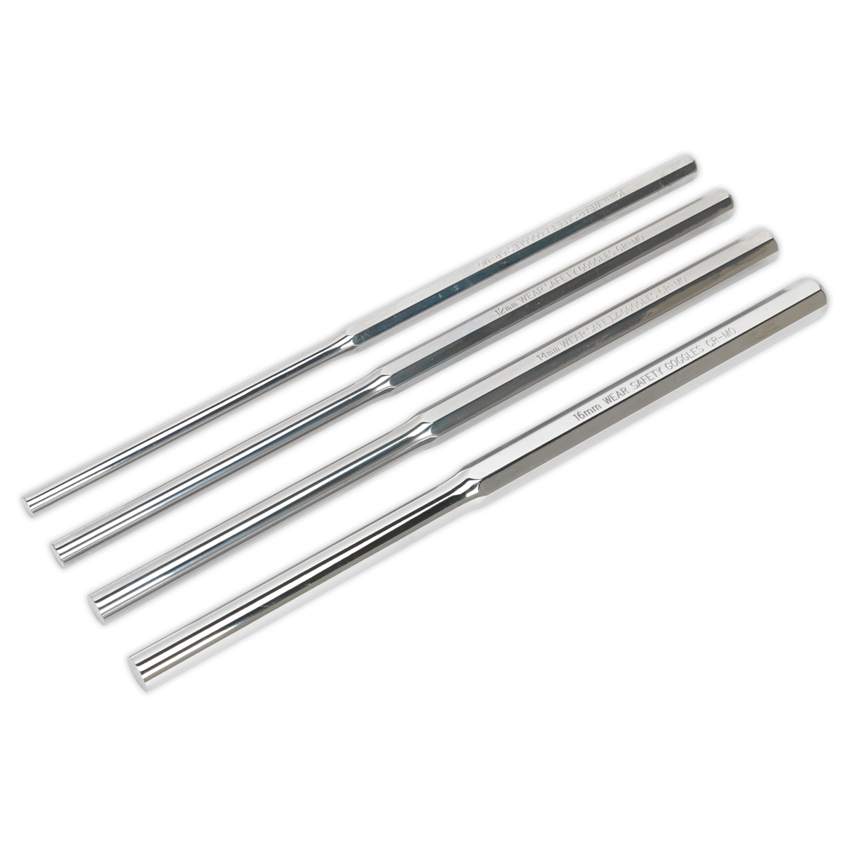 Premier Extra-Long Parallel Pin Punch Set 4pc