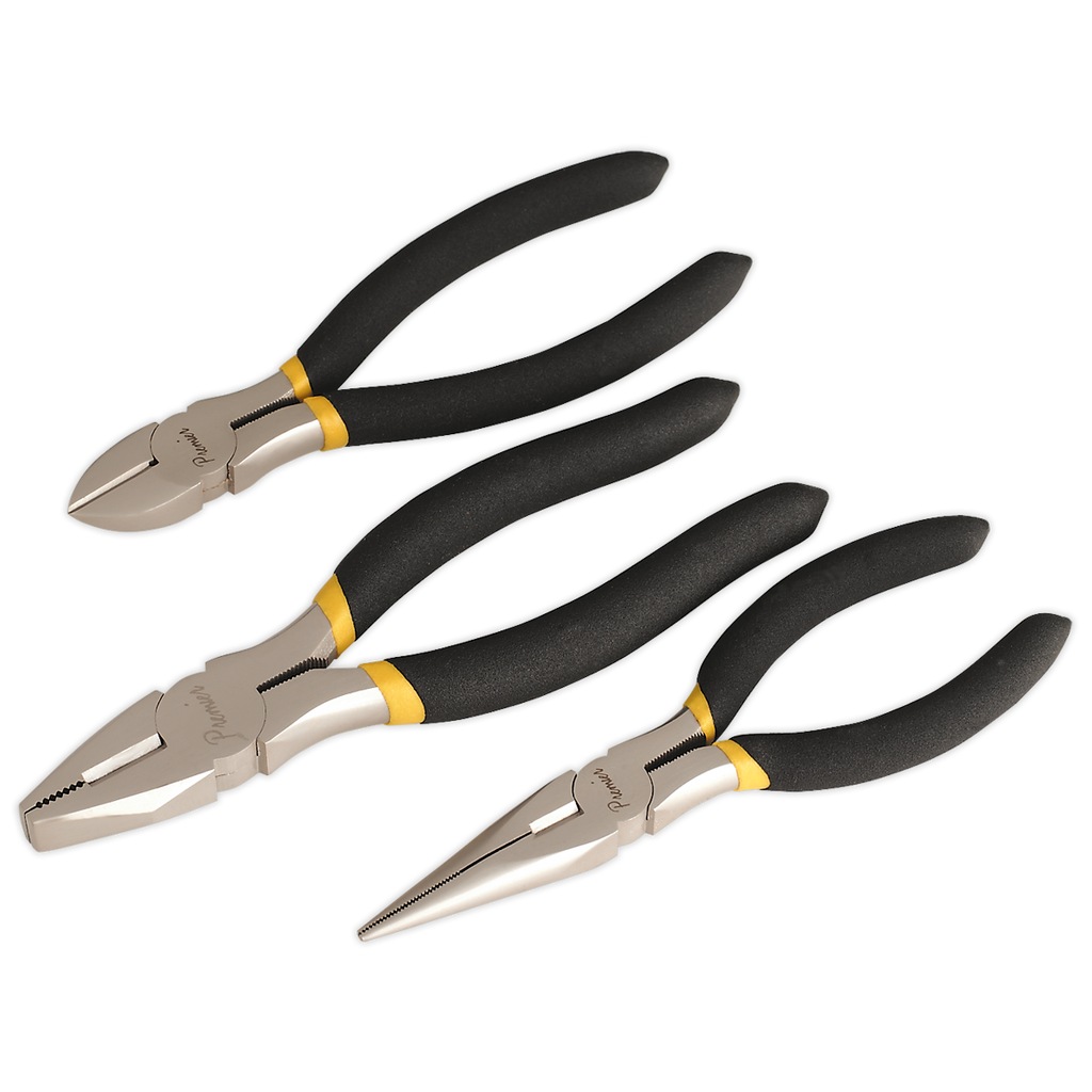 Premier Pliers Set Ni-Fe Finish 3pc
