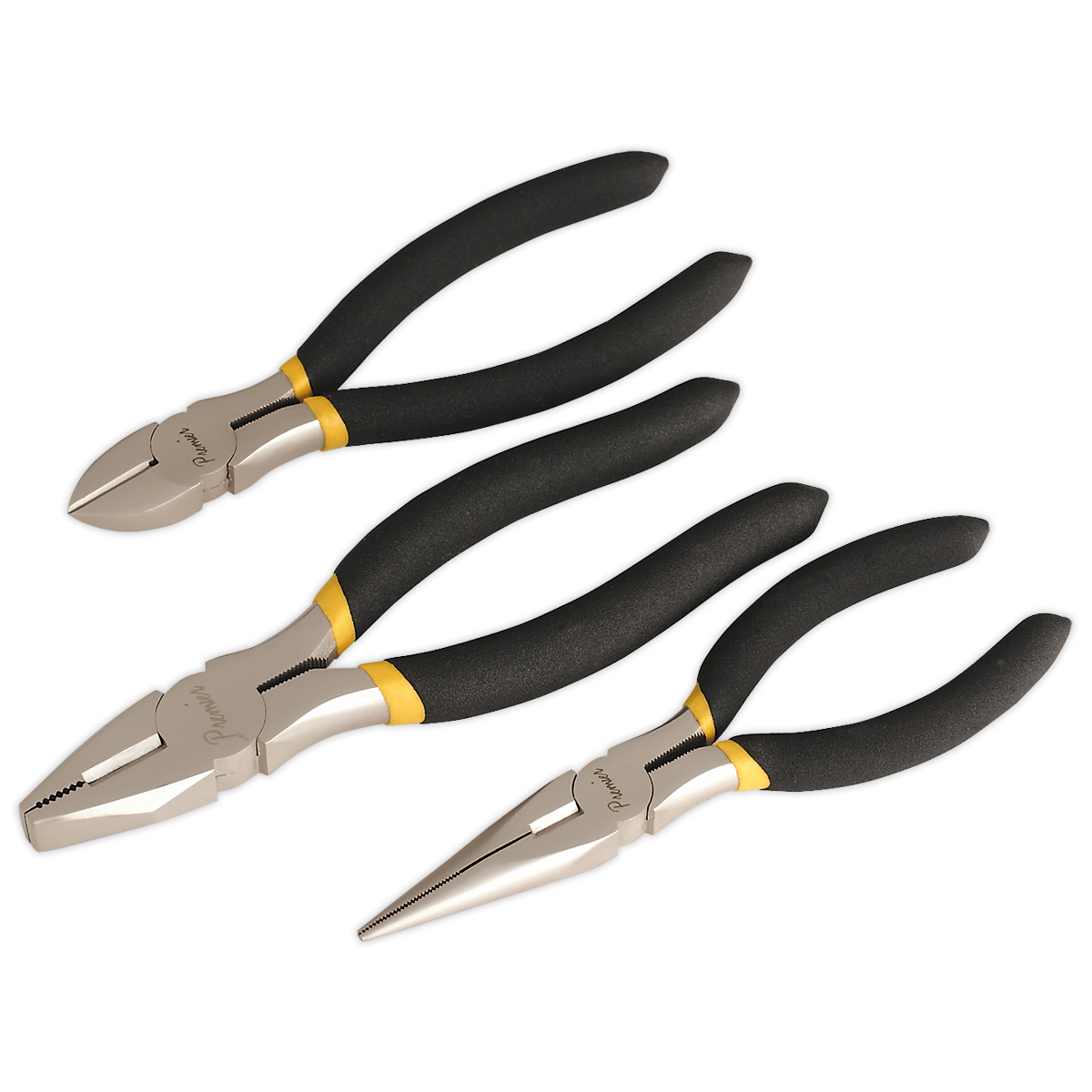 Premier Pliers Set Ni-Fe Finish 3pc