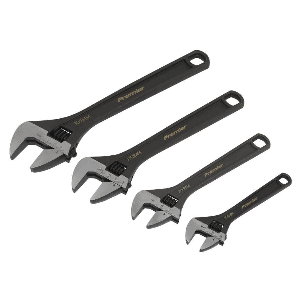Premier Adjustable Wrench Set 4pc
