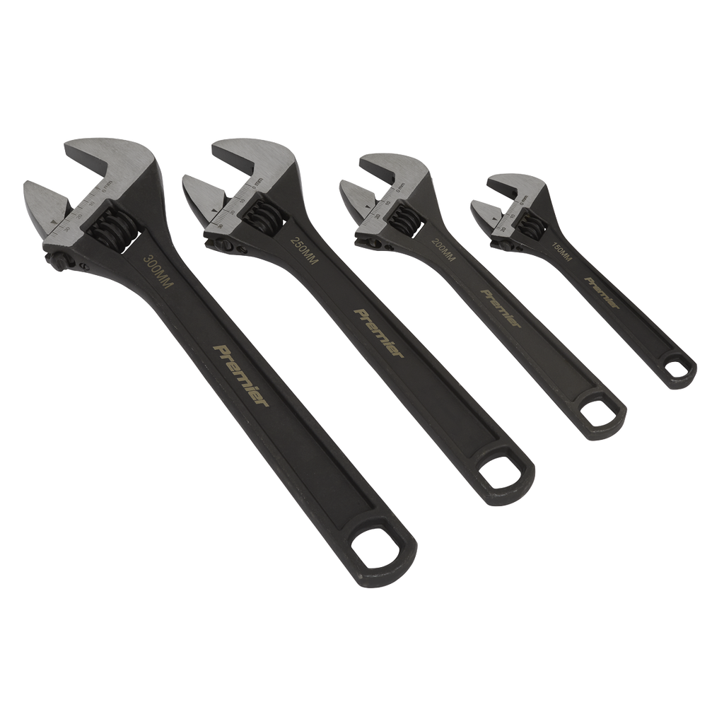 Premier Adjustable Wrench Set 4pc
