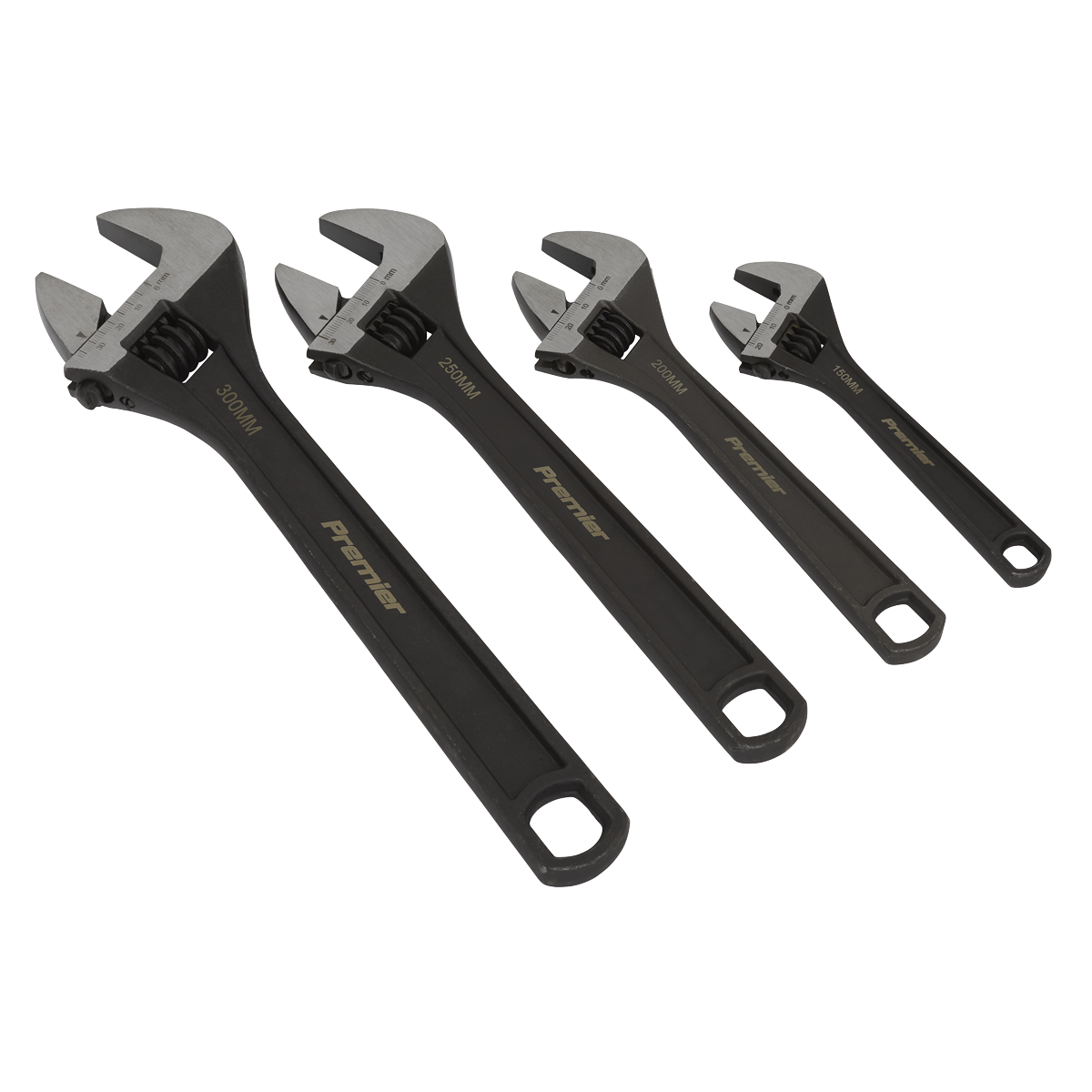 Premier Adjustable Wrench Set 4pc