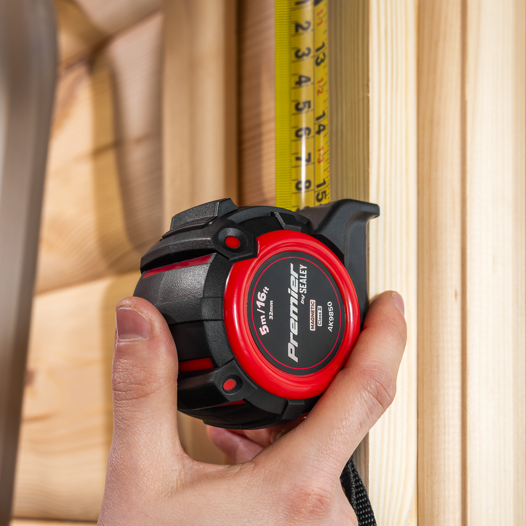 Premier Metric/Imperial Tape Measure Extra-Wide Blade 5m(16f