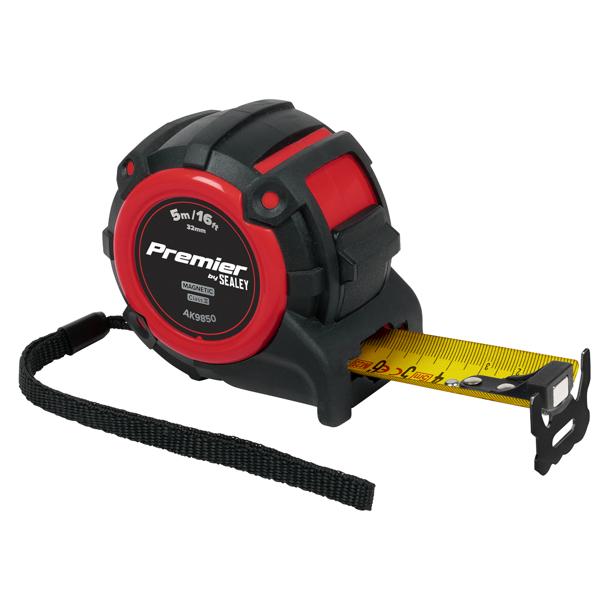 Premier Metric/Imperial Tape Measure Extra-Wide Blade 5m(16ft) x 32mm