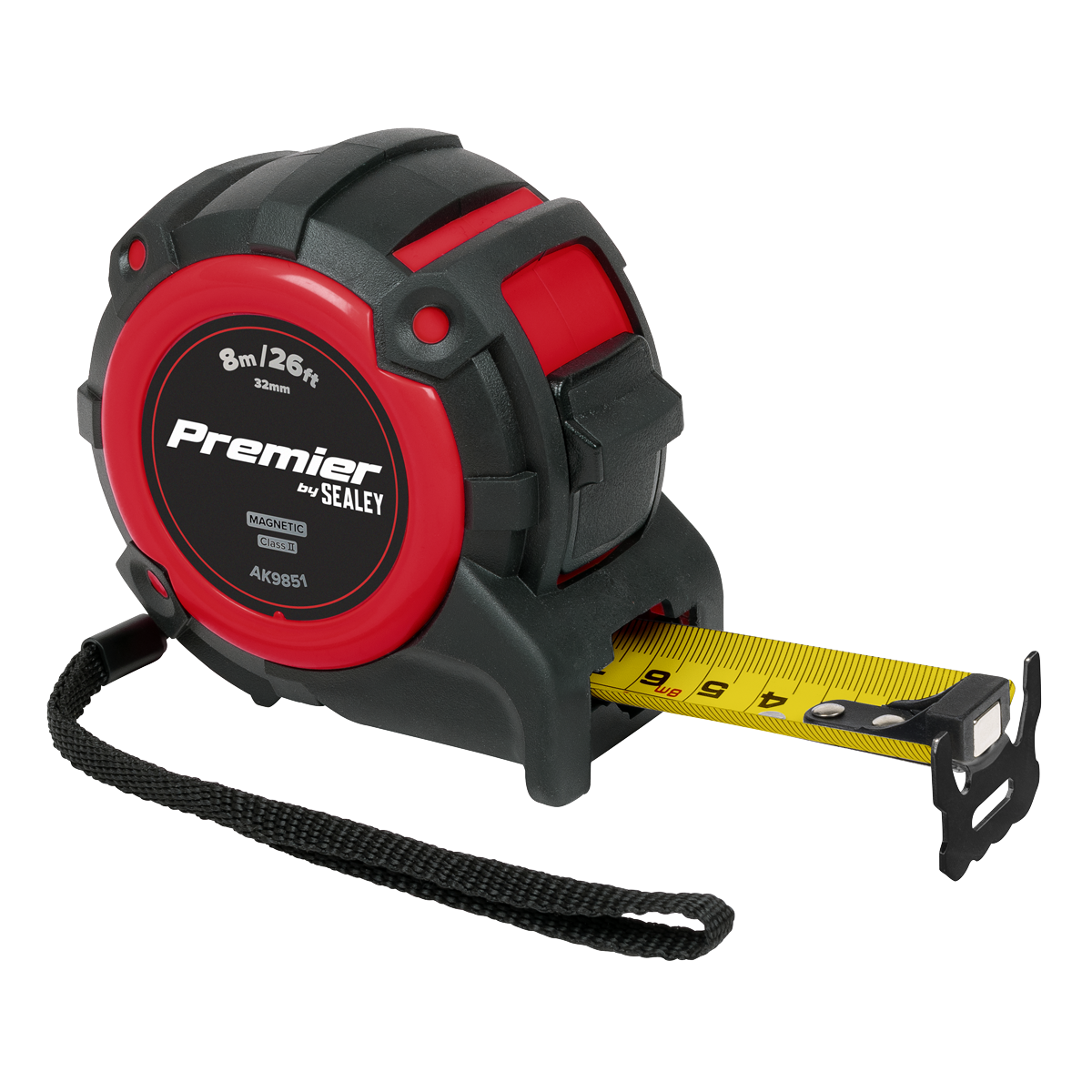 Premier Metric/Imperial Tape Measure Extra-Wide Blade 8m(26ft) x 32mm