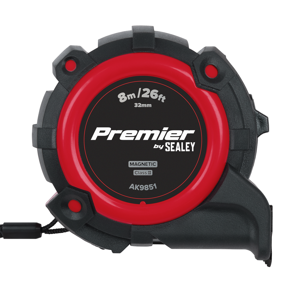 Premier Metric/Imperial Tape Measure Extra-Wide Blade 8m(26f