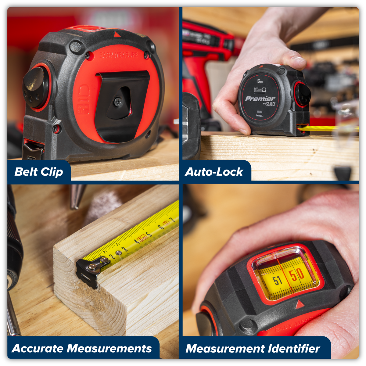 Premier Window Tape Measure 5m x 19mm