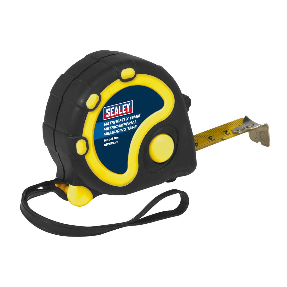 Metric/Imperial Rubber Tape Measure 5m(16ft) x 19mm