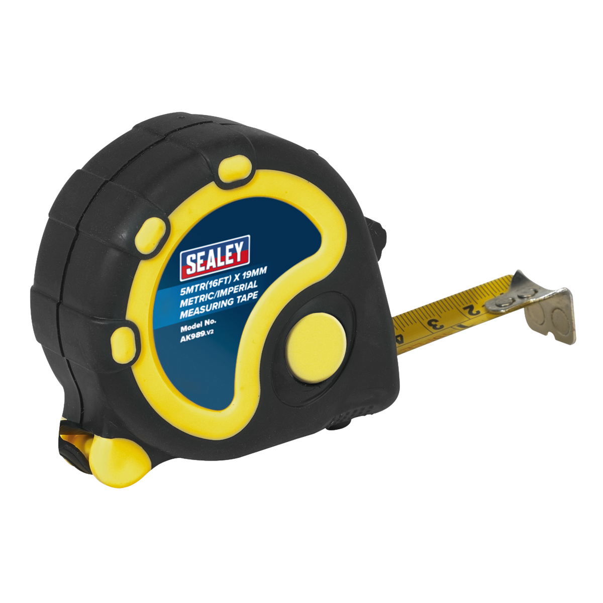 Metric/Imperial Rubber Tape Measure 5m(16ft) x 19mm