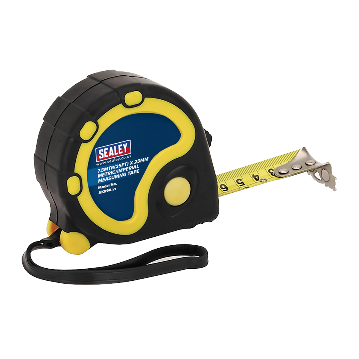 Metric/Imperial Rubber Tape Measure 7.5m(25ft) x 25mm