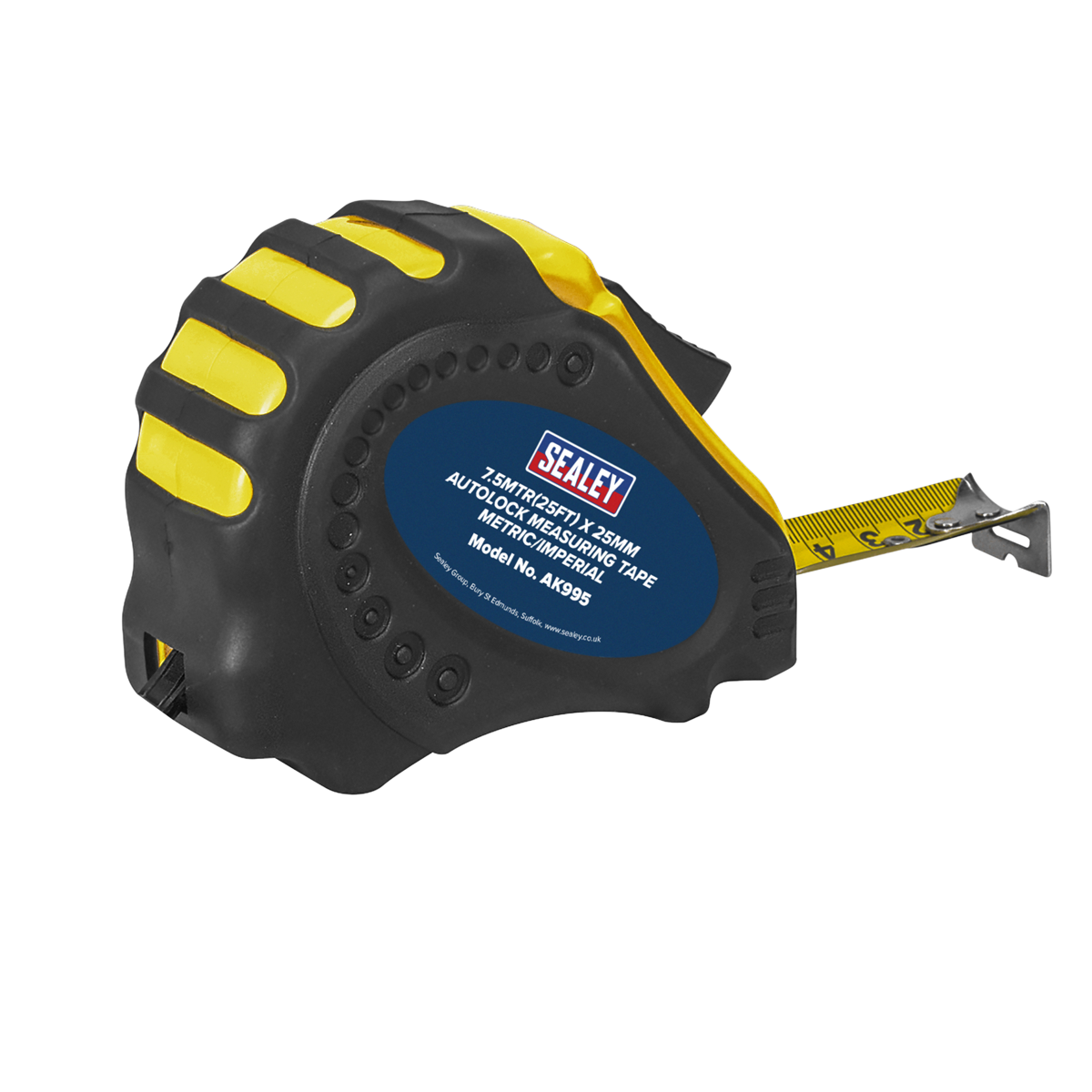 Metric/Imperial Auto Lock Tape Measure 7.5m(25ft) x 25mm