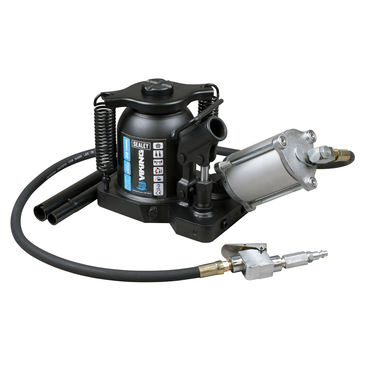 Viking Manual/Air Hydraulic Bottle Jack 20 Tonne