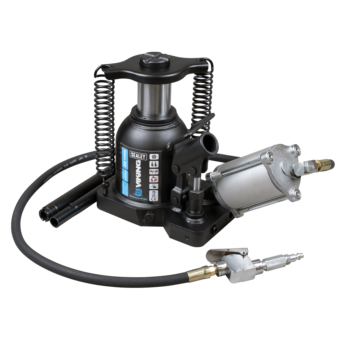 Sealey AM20SLE Viking Professional Manual/Air Hydraulic Bottle Jack, 20 Tonne Capacity