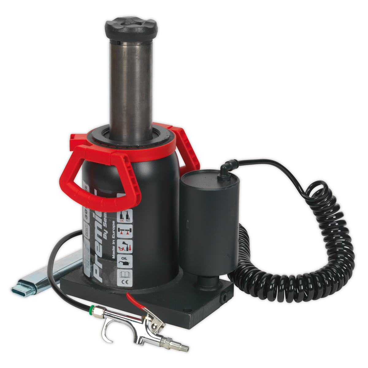 Premier Manual/Air Hydraulic Bottle Jack 30 Tonne