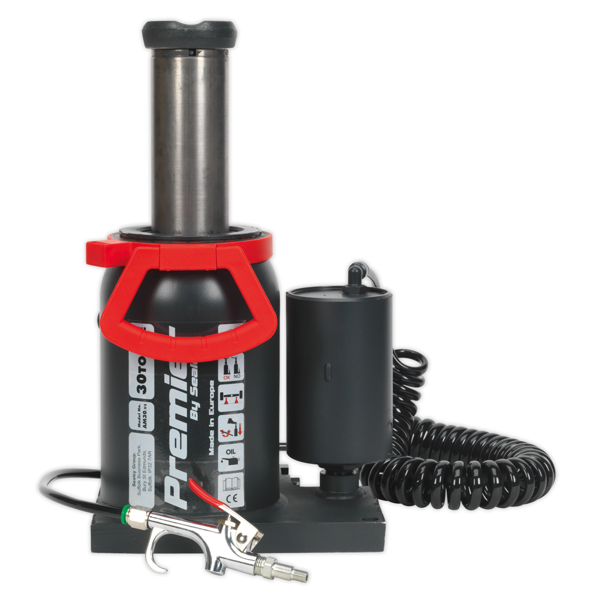 Premier Manual/Air Hydraulic Bottle Jack 30 Tonne