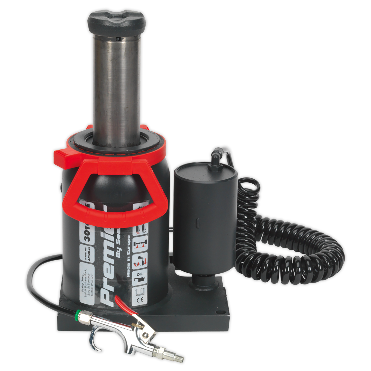 Premier Manual/Air Hydraulic Bottle Jack 30 Tonne