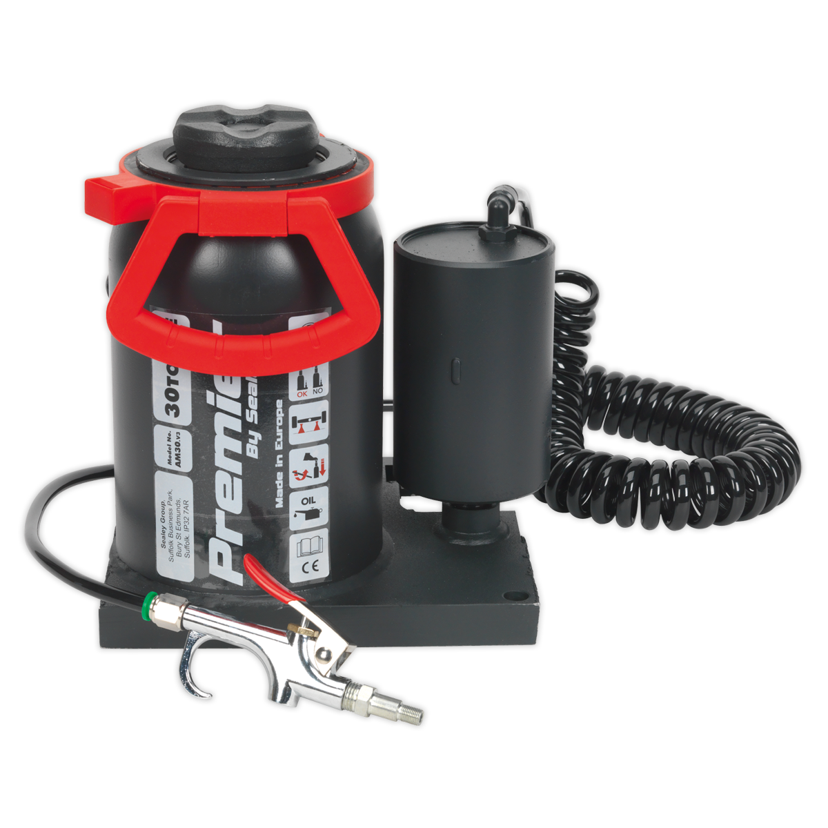 Premier Manual/Air Hydraulic Bottle Jack 30 Tonne