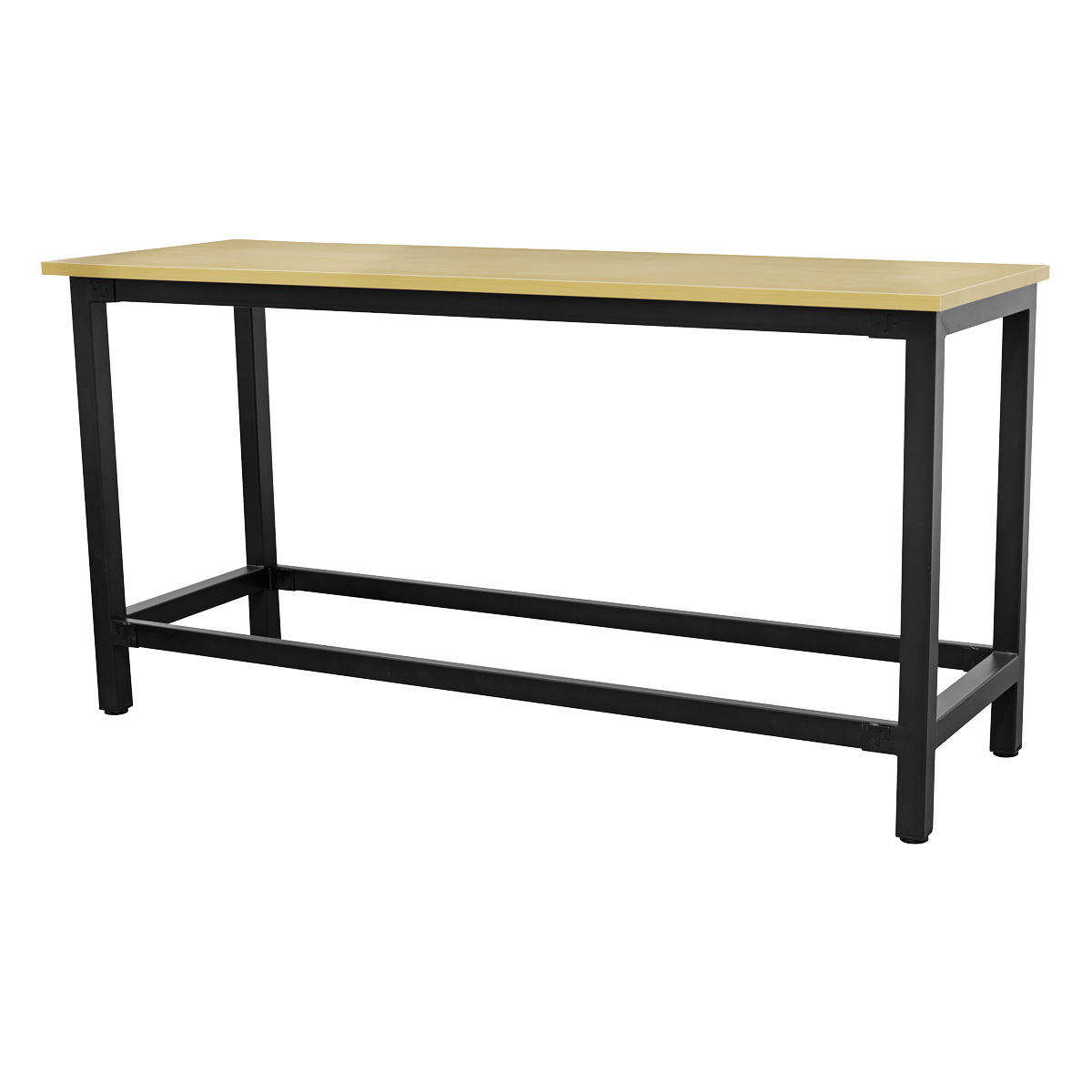 Heavy-Duty Steel Workbench with 25mm MDF Top 1.8m