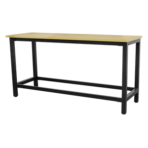 Heavy-Duty Steel Workbench with 25mm MDF Top 1.8m
