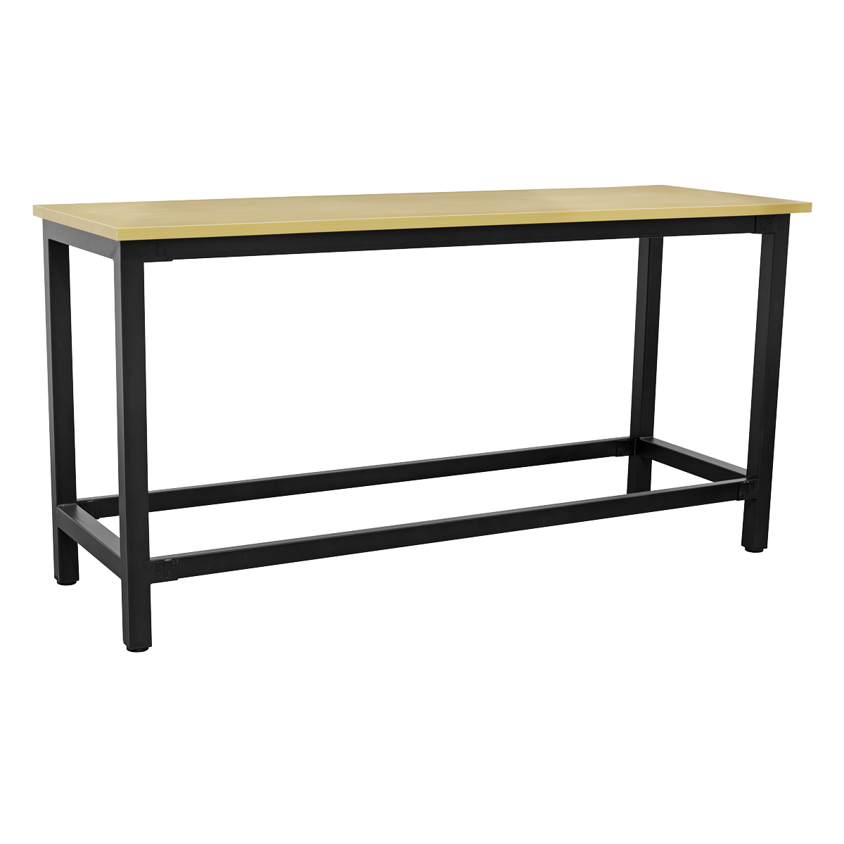 Heavy-Duty Steel Workbench with 25mm MDF Top 1.8m