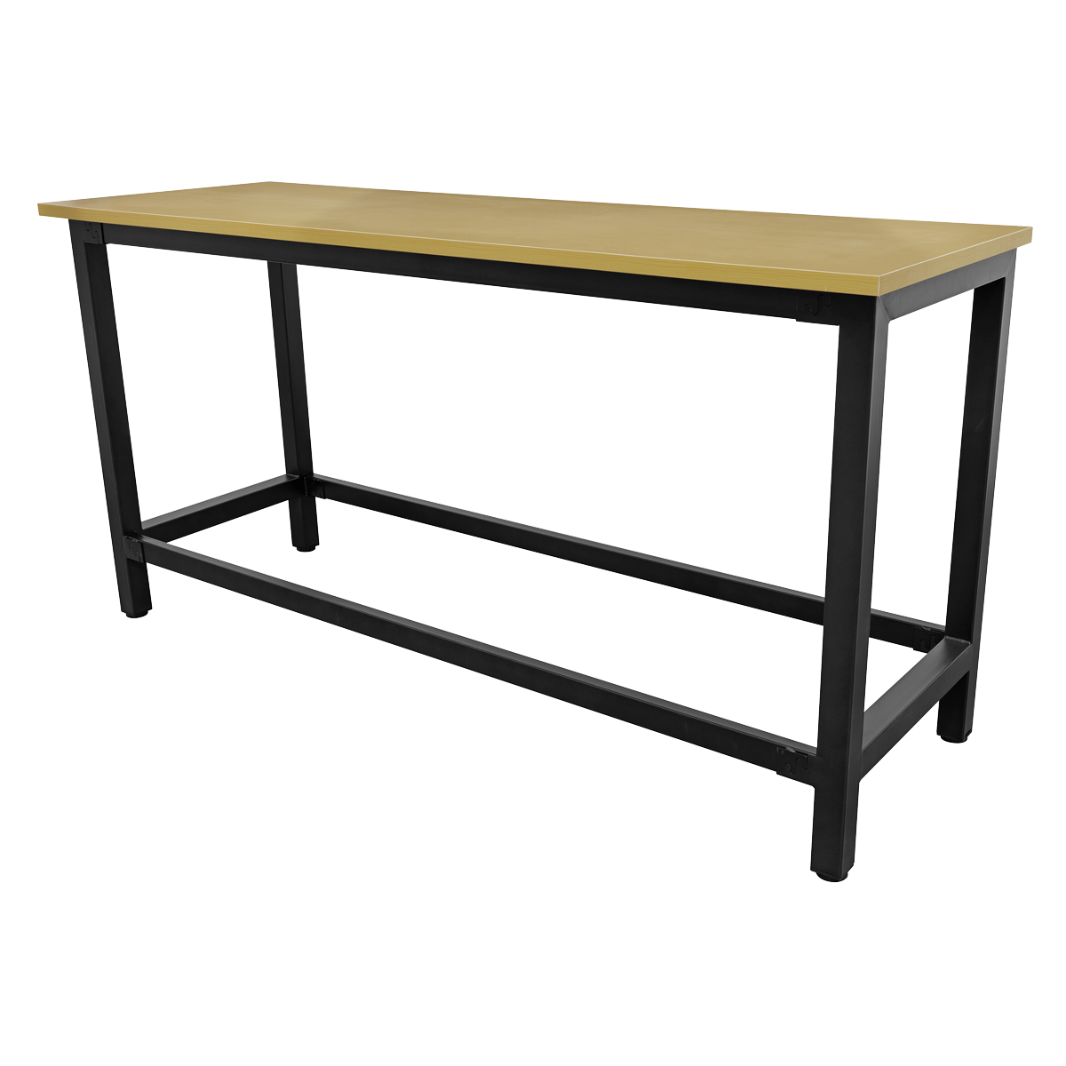 Heavy-Duty Steel Workbench with 25mm MDF Top 1.8m