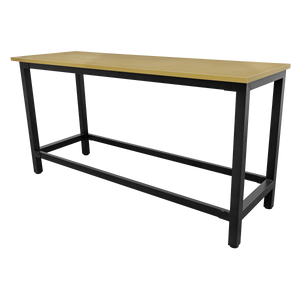 Heavy-Duty Steel Workbench with 25mm MDF Top 1.8m