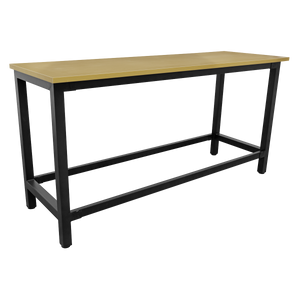 Heavy-Duty Steel Workbench with 25mm MDF Top 1.8m