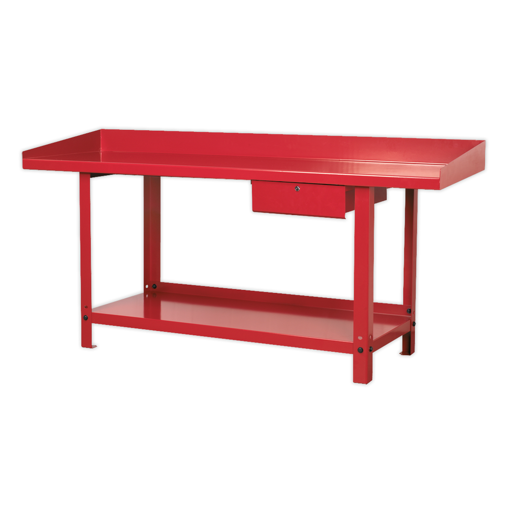 Steel Workbench with Drawer 2m