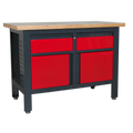 Workbench with 2 Drawers & 2 Cupboards