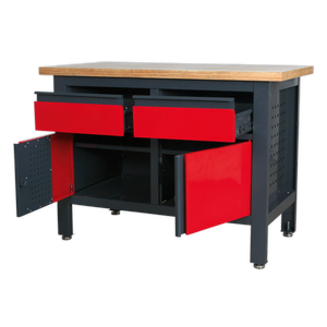 Workbench with 2 Drawers & 2 Cupboards