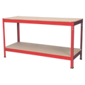 Steel Workbench with Wooden Top 1.53m