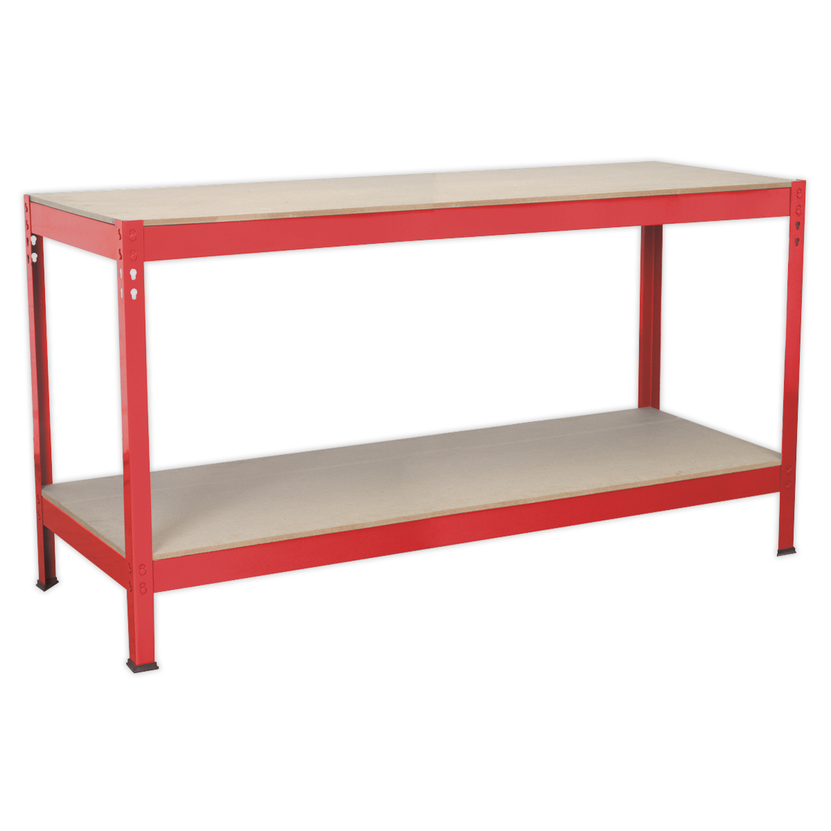 Steel Workbench with Wooden Top 1.53m