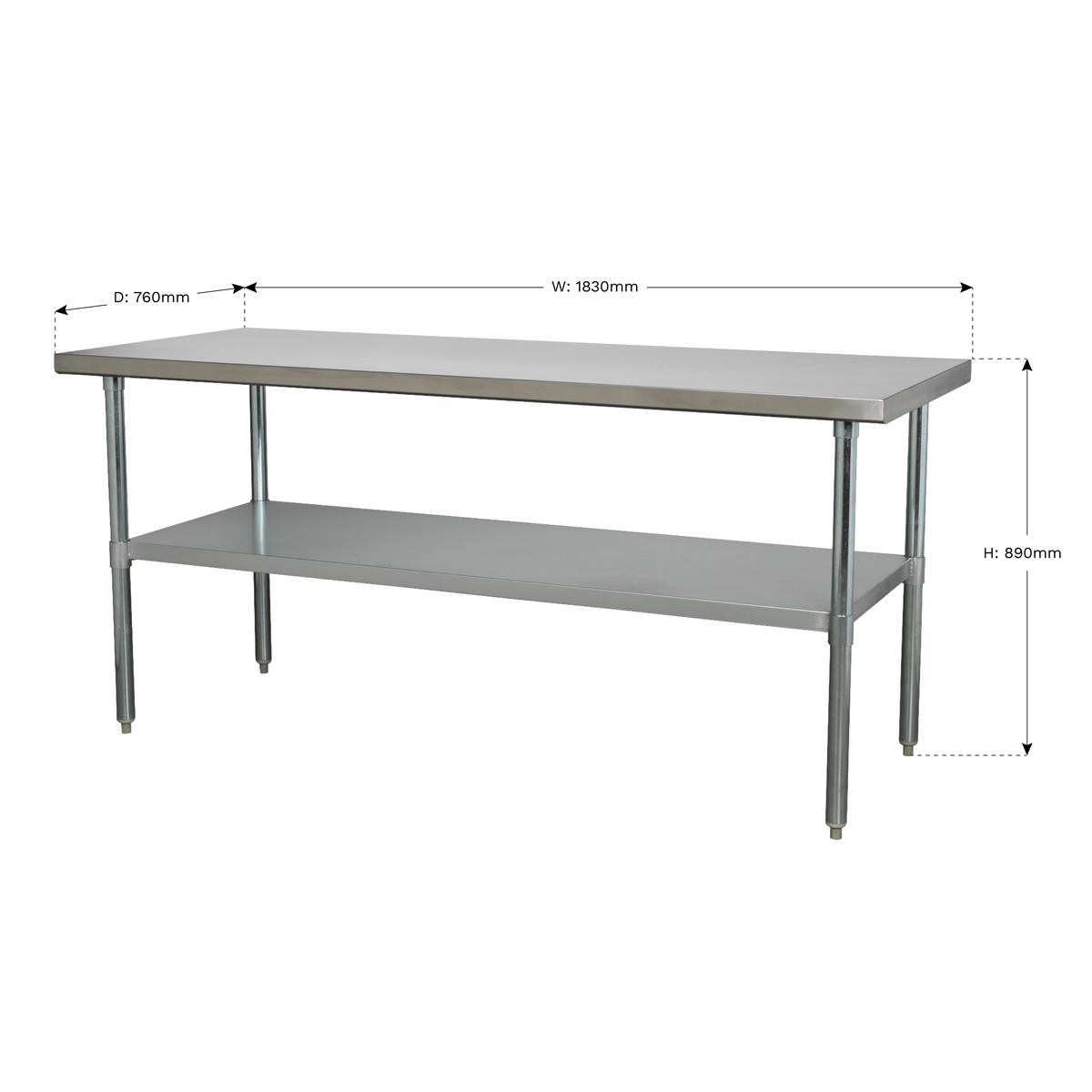 Stainless Steel Workbench 1.8m