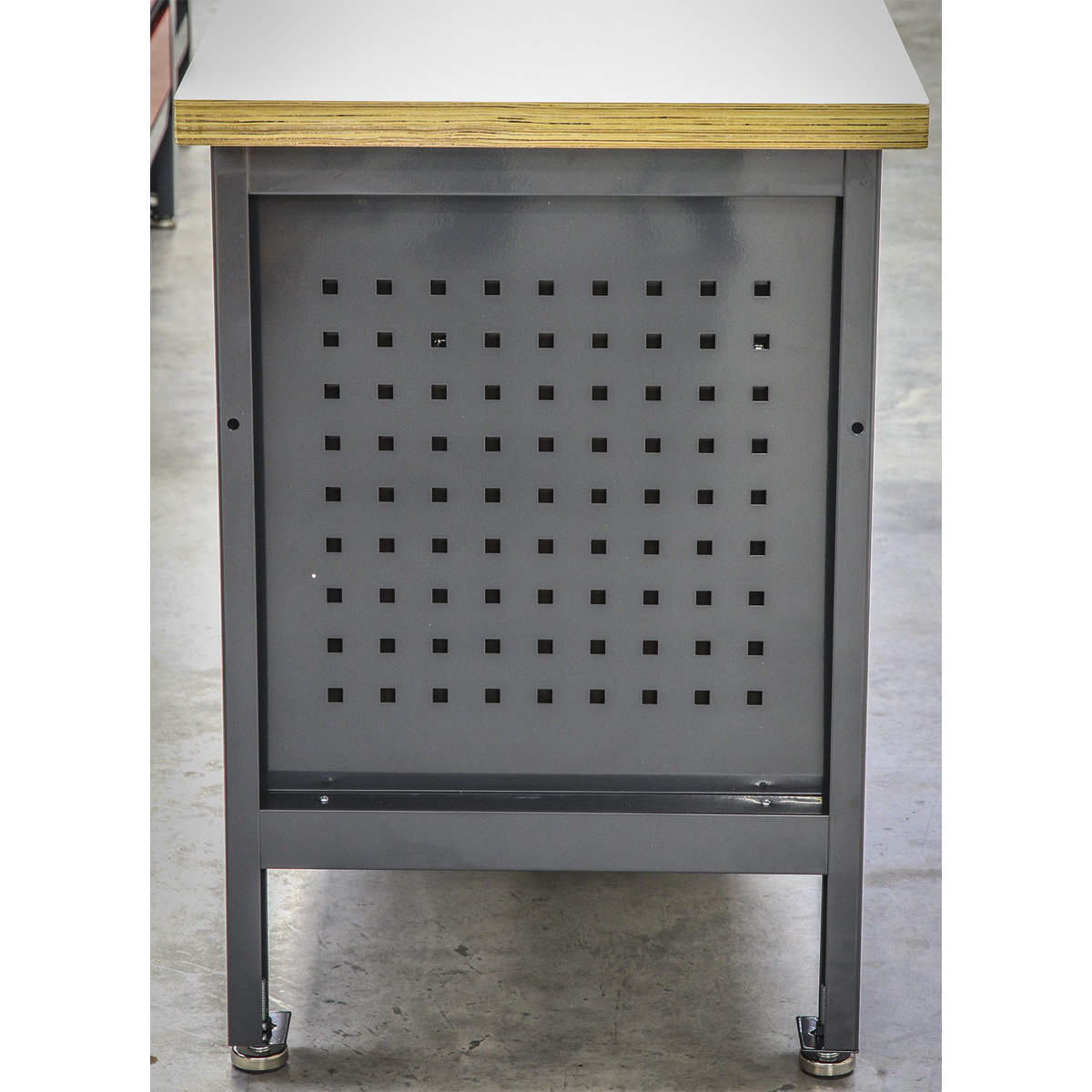Workbench with 2 Drawers, 2 Cupboards & Open Storage