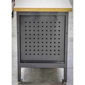 Workbench with 2 Drawers, 2 Cupboards & Open Storage