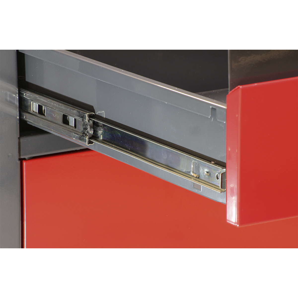 Workbench with 2 Drawers, 2 Cupboards & Open Storage