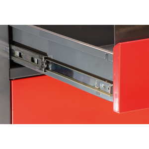 Workbench with 2 Drawers, 2 Cupboards & Open Storage