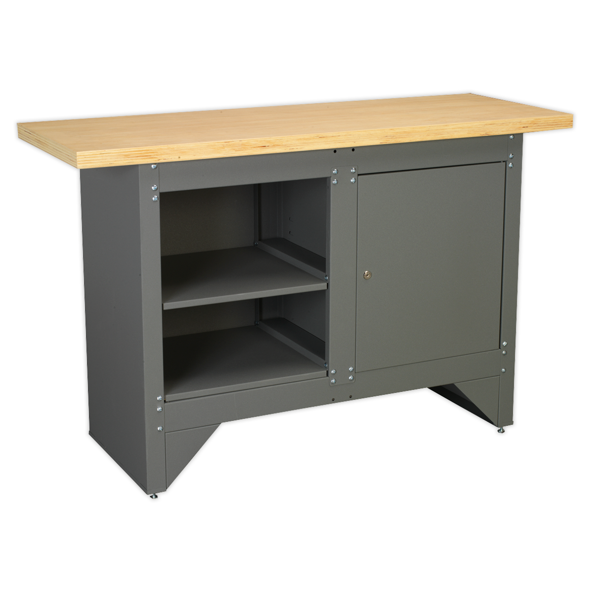 Heavy-Duty Workbench with Lockable Cupboard (AP2010)