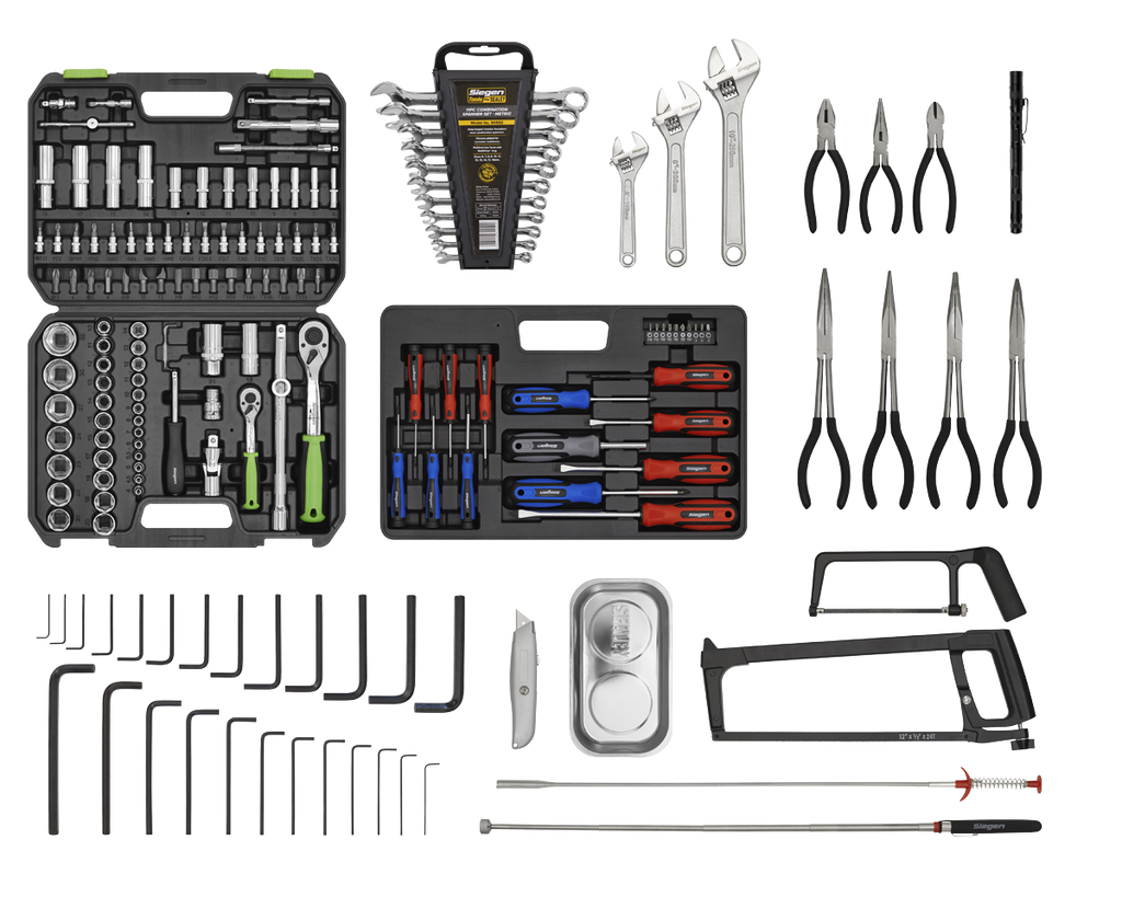Sealey AP2200BBCOMBO American Pro Topchest & Rollcab Combination with 170 Piece Tool Kit, 6 Drawer