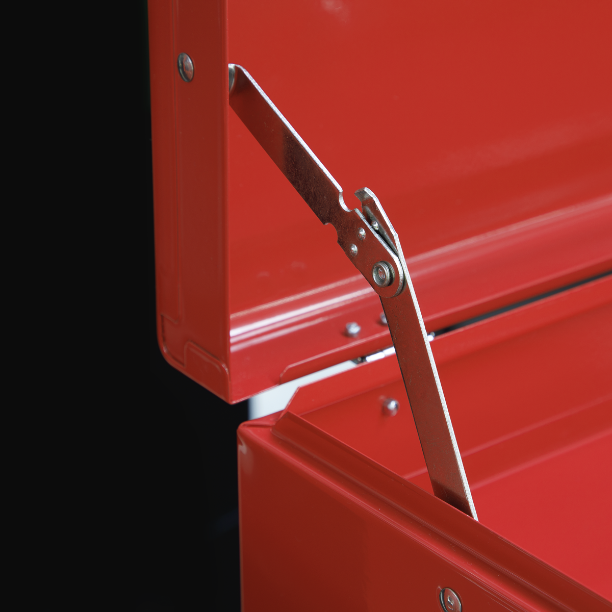 American PRO® Topchest, Mid-Box Tool Chest & Rollcab Stack 9 Drawer - Red
