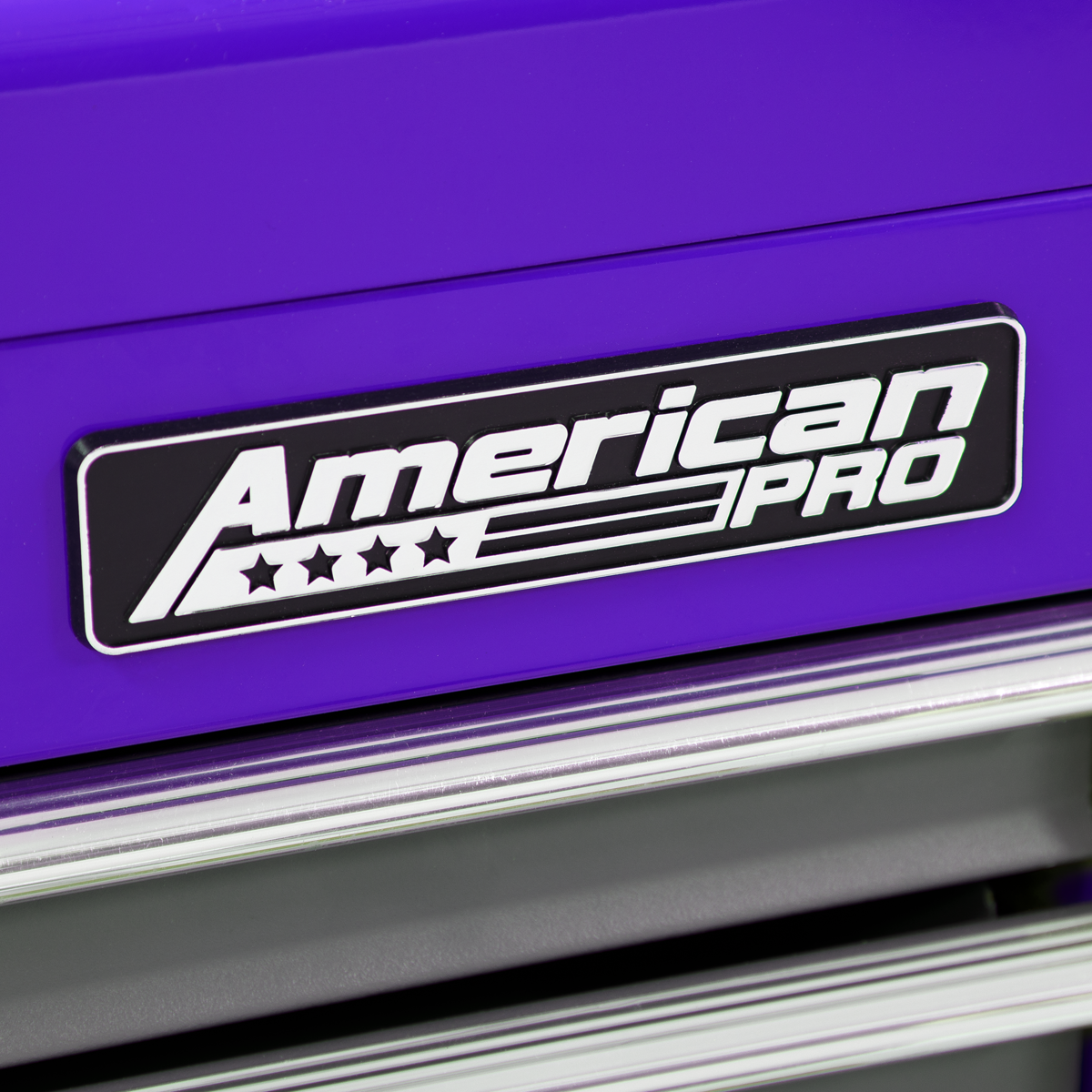 American PRO® Mid-Box Tool Chest, 3 Drawer, Purple/Grey (AP22309BBCP) (Factory Refurbished A)