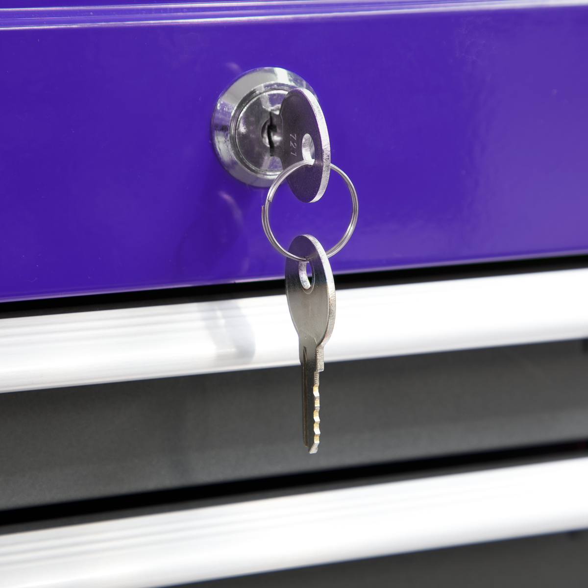 American PRO® Mid-Box Tool Chest, 3 Drawer, Purple/Grey (AP22309BBCP) (Factory Refurbished A)